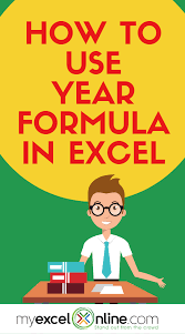 Year Formula In Excel Myexcelonline Excel Formula Microsoft Excel Tutorial Excel
