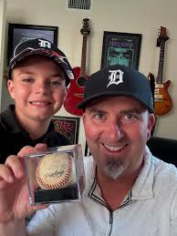 Cecil Fielder replied back to us and sent us an autograph,