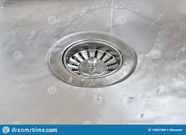 hole of kitchen sink stock photo. image