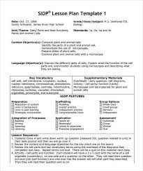 Siop Model Lesson Plan Template Elegant Siop Lesson Plan Templates 9 Examples Lesson Plan Templates Lesson Plans Template High School Printable Lesson Plans
