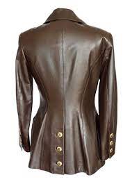 Chanel Vintage Leather Jacket Lots Cc Buttons Rear Button Vent Vintage Leather Jacket Leather Jacket Jackets