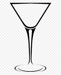 Cocktails, champagne & coffee (free) red wine pouring in the glass. Transparent Martini Black And White Champagne Stemware Clip Art Champagne Glass Png Download 5627044 Pinclipart