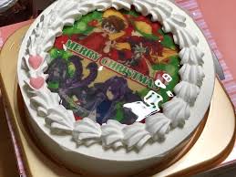 A Merry Christmas Cake With The Theme Of Bakugan Battle Planet Showcasing Dan Drago Magnus And Nillious Christmas Cake Cake Desserts