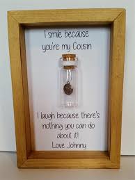 Birthday Gifts For Cousin Brother Cousin Gift Gifts For Cousin Cousin Birthday Cousin Card Cousin Quotes Funny Cousin Card Cuz Gif Cousin Gifts Cousin Birthday Christmas Gifts For Cousins