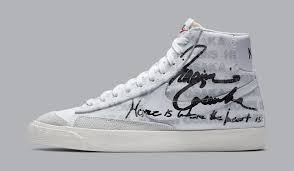 Mens tennis shoes (576 products). Naomi Osaka X Comme Des Garcons X Nike Blazer Mid Release Date Da5383 100 Sole Collector Nike Blazer Nike Images Comme Des Garcons
