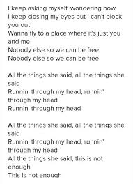 What was the song all the things she said about? All The Things She Said Tatu