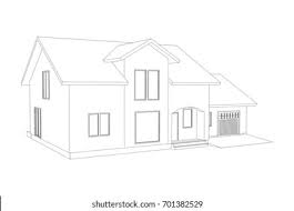 How to draw a house 3d trick art on graph paper. 30 Trends Ideas Easy 3d Modern House Drawing Barnes Family