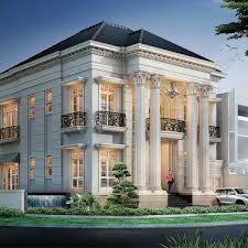 Jasa Arsitektur Konsultan Classic House Design Facade House House Outside Design