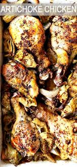 Artichoke Chicken Recipe An Incredibly Delicious Meal With Baked Chicken Pieces And Ma Artichoke Recipes Baked Chicken Artichoke Recipes Baked Chicken Pieces