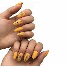 Nice Yellow Gel Nails With Black Details Nailart Nails Yellow Nails Design Minimalist Nails Yellow Nails