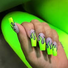 Alibaba.com ofrece los productos 3005 unas acrilicas color naranja. 21 Ideas De Unas Verdes Neon Unas Postizas De Gel Manicura De Unas Unas De Gel Bonitas