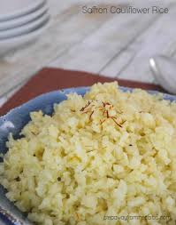 With a few extra spices or a flavorful sauce you could easily turn it into a tasty meal! Saffron Cauliflower Rice Step Away From The Carbs