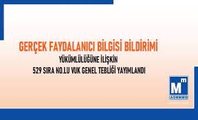 Ancak ilk bildirim 31/8/2021 gün sonuna kadar i̇nternet vergi dairesi üzerinden gerçek faydalanıcıya ilişkin bildirim formu doldurularak yapılacaktır. Gercek Faydalanici Bilgisi Bildirimi