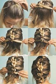 Delicate half updos with clipped sections are an easy way to work different short hairstyles into your everyday routine. 60 Medium Hair Updos That Are As Easy As 1 2 3 Hair Motive Hair Motive