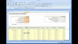 loan amortization calculator installed excel template