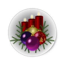 Winter Holiday Candles Sticker Zazzle Com Candle Stickers Holiday Candles Christmas Stickers