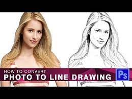 New How To Convert Photo To Line Drawing In Photoshop Youtube Photo To Line Drawing Graphic Design Tutorials Photoshop Line Drawing