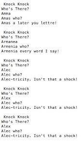 Kids, grandparents, and everyone in between gets a kick out of a funny knock knock joke. Janelle Shane On Twitter My Neural Network Wouldn T Stop Repeating The Same Corny Knock Knock Jokes So I Shutdowntheai