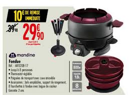 Offre Fondue Bamboo Mandine Chez Carrefour