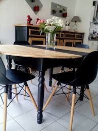 Table Relooke In 2020 Dining Table Makeover Kitchen Interior Retro Furniture