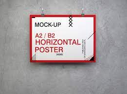 Download Free 7 Horizontal Poster Mockups In Psd Indesign Ai Vector Eps