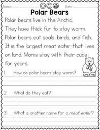 Reading Comprehension Animal Themed Reading Comprehension First Grade Reading Comprehension Reading Fluency Passages