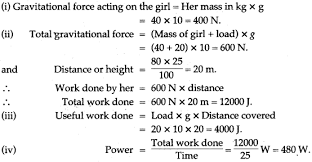 Icse Solutions For Class 10 Physics Force Work Power And Energy A Plus Topper I would interpret this as meaning average power, so you can use the work done calculated previously. icse solutions for class 10 physics
