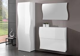 Mobile Da Ingresso Completo Di Appeindiabiti Specchiera A Due Cassetti Specchio E Guardaroba T High Gloss Furniture Modern Style Furniture Contemporary Decor