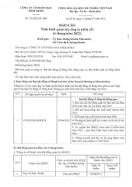 CÔNG TY CỔ PHẦN MAY BÌNH MINH - Vietstock