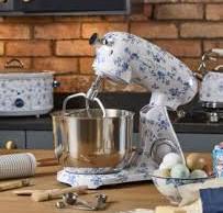 Floral-Print 6L 6-Speed Die-Cast Stand Mixer