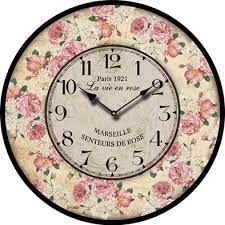 An exciting and practical accent in any room, this unique high quality wall clock serves as a statement piece Buggy Round Decorative Wall Clock Shabby Chic Floral Patchwork Clock Vintage Wall Clocks For Living Room Bedroom And Kitchen Multi Coloured Cute Retro Style Clock Wall 10inches 23cm Buy Online In Burkina