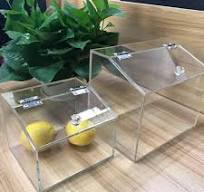 Custom Acrylic Supermarket Candy Tin Box Chocolate Dispenser Container