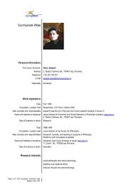 The curriculum vitae is a living document, which will reflect the developments in a scholar/teacher's career, and thus should be updated frequently. Europass Curriculum Vitae