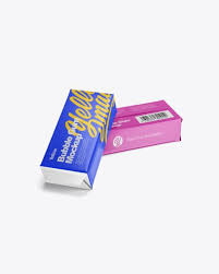 Two Bubble Gums Mockup Half Side View High Angle Shot In Packaging Mockups On Yellow Images Object Mockups Mockup Free Psd Free Psd Mockups Templates Mockup
