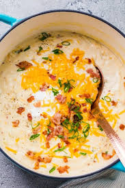 Heavy cream is loved by many pastry chefs, it is used for making the most delicious cakes, but it's guess what, we will teach you how to make heavy cream at home! Loaded Potato Soup Recipe Natashaskitchen Com