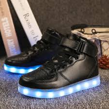 Led Light Up Shoes Gold High Top Girls And Boys Luces Dorado Fashion Usb Charge Red Kids Casual Luminous Sneakers For Children Y19051303 Dress Shoes For Toddler Boys Buy Childrens Shoes Online