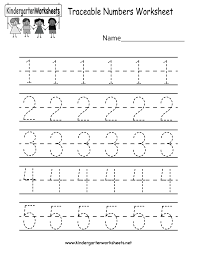 Traceable Numbers Worksheet Free Kindergarten Math Worksheet For Kids Kids Math Worksheets Kindergarten Math Worksheets Numbers Preschool