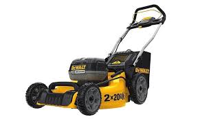 The mower is smart enough to up power when needed in tougher grass areas and save battery on simple cut sections. Dewalt Dcmw220p2 20v 3 In 1 Cordless Battery Powered Electric Lawn Mower Review Lawn Mower Review