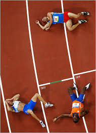 Image result for exhausted runner at finish line