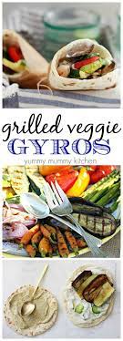 Vegetarian Gyros With Grilled Vegetables Recipe Vegetarian Grilling Recipes Vegetarian Recipes