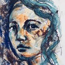 Abstract Portrait, Wall Art Print, Poster Print, Female Portrait, AI Art,  Modern Decor, Abstract Painting, Home Decor