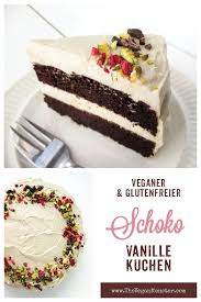 Schokoladenkuchen Mit Vanille Creme Vegan Glutenfrei Ohne Kristallzucker Das Vegan Monst Glutenfreier Kuchen Glutenfreie Torten Kuchen Und Torten Rezepte