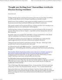 People are feeling lost:' Kawarthas residents discuss losing routines