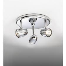 Phoenix Plate Spotlight Chrome Finish 3 Light Chrome Finish Wall Ceiling Lights Homebase