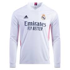 Real madrid club de fútbol, commonly known as real madrid, is a professional football club based in madrid, spain. Adidas Real Madrid Home Long Sleeve Jersey 2020 2021 Fq7473 Authenticsoccer Com