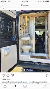 Home On Wheels Vanlife Van Conversion Bathroom Vanlife Bathroom Conversion Home En 2020 Fourgon Camping Car Fourgon Amenage Camping Car Amenagement Camionnette