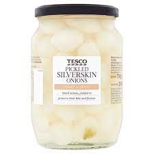 Tesco Pickled Silverskin Onions 710g Tesco Groceries