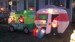 Blow Up Yard Art Camper Trailer Rv Mh Christmas Door Decorations Christmas Noel Yard Art