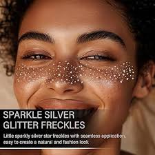 Amazon.com : 8 Pcs Silver Face Glitter Freckles, Glitter Freckles Face  Tattoo, Sparkle Speckles Makeup Patches, Waterproof Face Glitter Patches  for Women (Silver) : Beauty & Personal Care