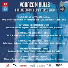 Not to be confused with the fragrant indian dish, the currie cup (played between july and october) is south africa's foremost provincial rugby competition and the oldest of its kind in the world; Official Blue Bulls On Twitter Check Out Our Carling Currie Cup Fixtures For 2020 Which Game Are You Most Excited For Bullsfamily24
